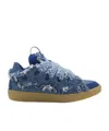 Lanvin Women's Curb Sneakers In Denim In Blue