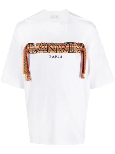 LANVIN ロコ刺繍クルネックTシャツ RWTS0030J134P250 554 Lanvin Embroidered T-shirt | Lanvin