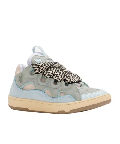 LANVIN CURB LACE-UP CHUNKY SNEAKERS