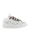 Lanvin White Curb Light Sneakers In White