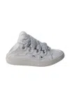 Lanvin Curb Lace-up Sneakers In Gray