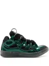 Lanvin Basses Curb Xl Leather Sneaker In Schwarz
