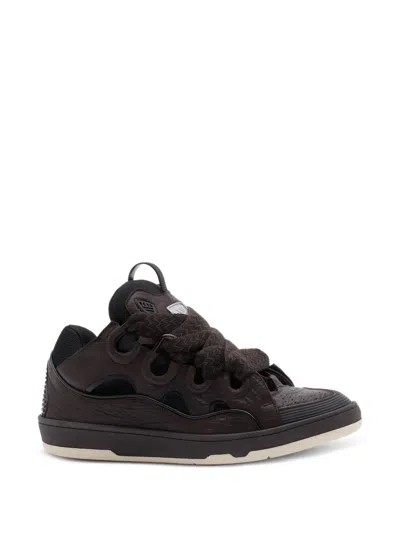 Lanvin Curb Lace-up Sneakers In Multi