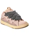 Lanvin Curb Sneakers With Padded Tongue And Rubber Sole In Pink