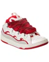 Lanvin Curb Panelled Lace-up Sneakers