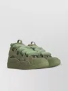 Lanvin Khaki Curb Leather Sneakers