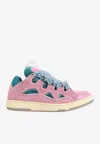 Lanvin Curb Sneakers Cut Out Design Pull Tab In Multi