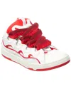 Lanvin Curb Leather Sneaker In White