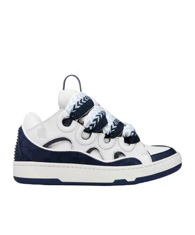 LANVIN CURB LEATHER SNEAKERS