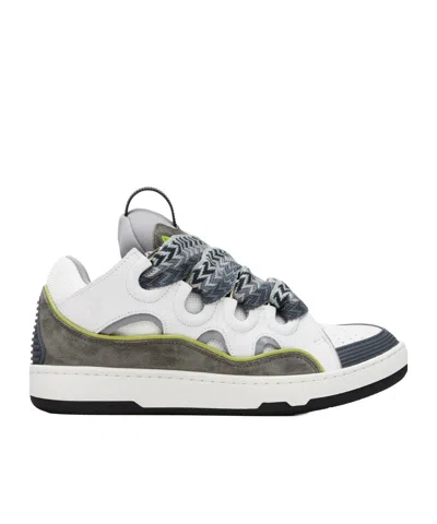 LANVIN CURB LEATHER SNEAKERS