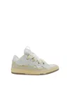 Lanvin Curb Leather Sneakers In Multi