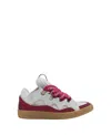 Lanvin Curb Leather Sneakers In Multi