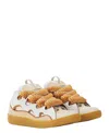Lanvin Curb Leather Sneakers In Multi
