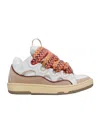 Lanvin Curb Leather Sneakers In Multi