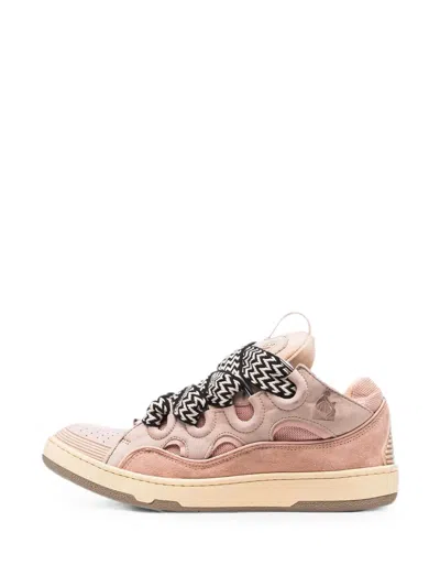 Lanvin Low-top Rosa Sneakers With Suede Overlays In Animal Print
