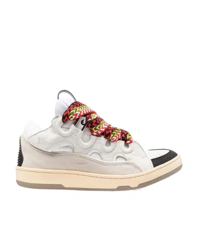 LANVIN CURB LACE-UP SNEAKERS