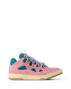 Lanvin Curb Sneakers Cut Out Design Pull Tab In Pink