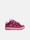 Lanvin 'curb' Lilac Leather Blend Sneakers In Multi