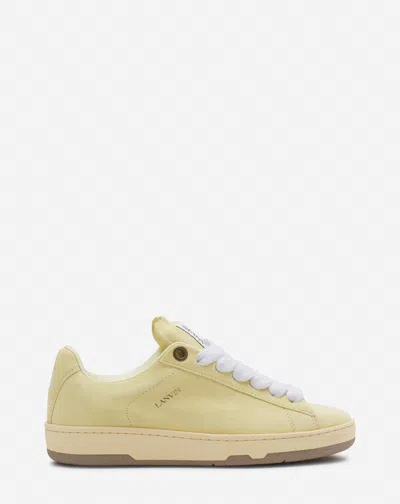 Lanvin Curb Lite Suede Sneakers For Women In Chamomile