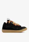 Lanvin Black Suede Calf Leather Sneakers