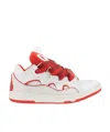 Lanvin Curb Leather Sneaker In White