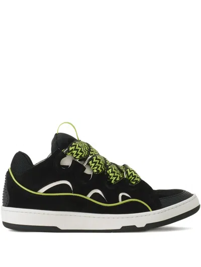 Lanvin Curb Metallic-detail Sneakers In Multi