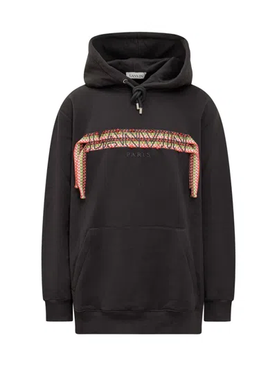 Lanvin Curb Over Sweatshirt In Black