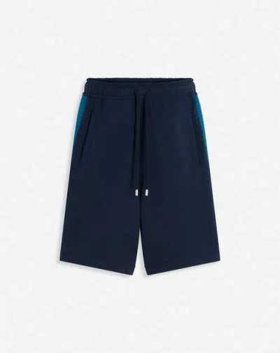 Lanvin Curb Side Shorts In Petrol Blue