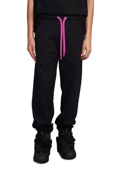 Lanvin Curb Snake Training Pants In Black