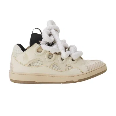 Pre-owned Lanvin Curb Sneaker 'beige Black' | Tan | Men's Size 41 In Brown