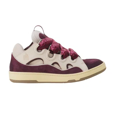 Pre-owned Lanvin Curb Sneaker 'beige Burgundy' | Red | Men's Size 44