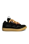 Lanvin Curb Sneakers In Black