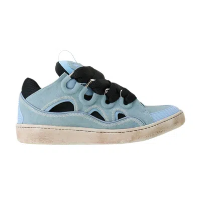 Pre-owned Lanvin Curb Sneaker 'blue Amber' | Men's Size 42