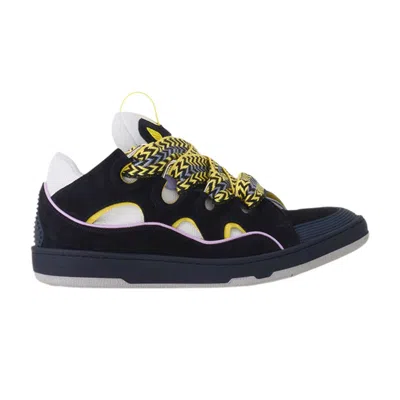 Pre-owned Lanvin Curb Sneaker 'navy Blue Light Purple' | Men's Size 41