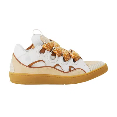 Pre-owned Lanvin Curb Sneaker 'optic White Honey' | Men's Size 43