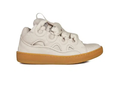 Pre-owned Lanvin Curb Sneaker (women's) Sneakers In Chalk