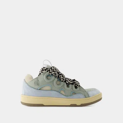 Lanvin Curb Sneakers -  - Leather - Blue