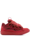 Lanvin Curb Sneakers In Red