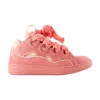 Lanvin Leather Sneakers With Unique Lacing System
