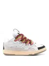 Lanvin Exaggerated Silhouette Leather And Rubber Sneakers