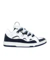 Lanvin Curb Lace-up Sneakers In White