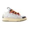 Lanvin Exaggerated Silhouette Leather And Rubber Sneakers