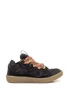 Lanvin Black Suede Calf Leather Sneakers