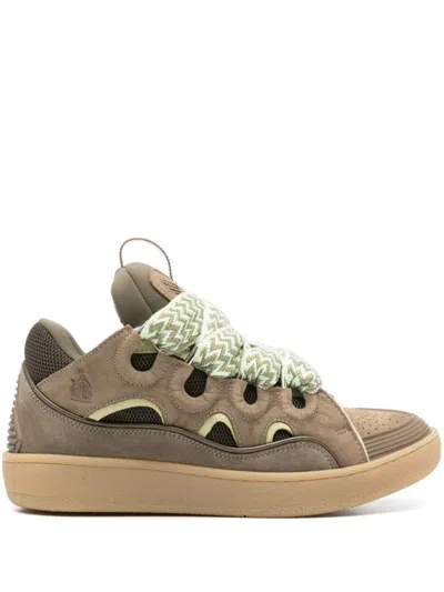 Lanvin Curb Chunky Sneakers In Beige