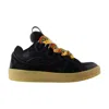 Lanvin Curb Sneakers In Black
