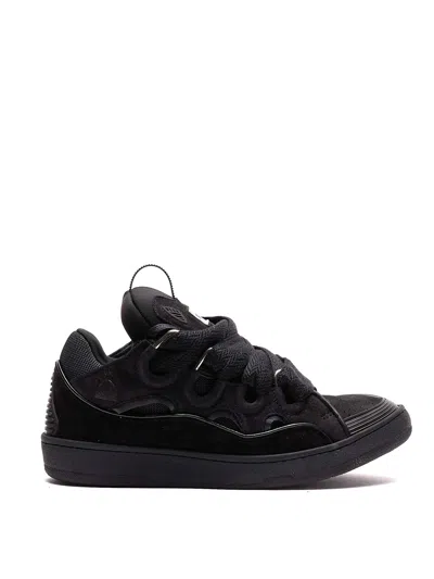 Lanvin Curb Lace-up Sneakers In Multi
