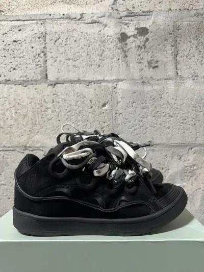 Pre-owned Lanvin Curb Sneakers Black
