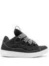 Lanvin Round Head Low-cut Casual Shoes In Black