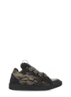 Lanvin Curb Sneakers In Black Beige