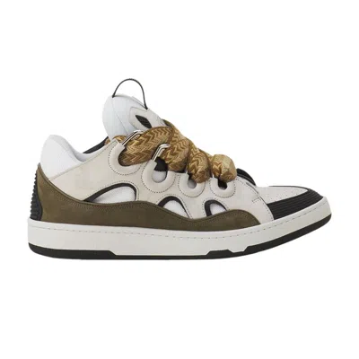Pre-owned Lanvin Curb Sneakers 'blanc Kaki' | Green | Men's Size 48